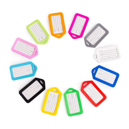 Plastic luggage tag name tag logistics tag rolling suitcase shipping tag airplane tag boarding pass