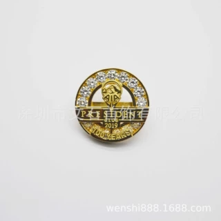 定制纯银纪念币镂空胸针企业奖牌定制加工999银银币纯金金币设计