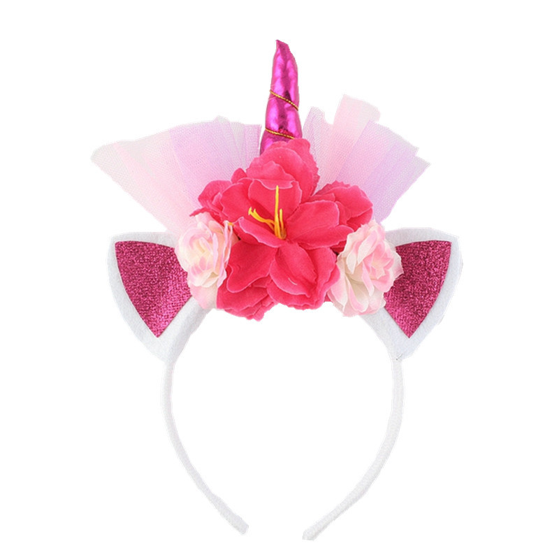 11cm 独角兽网纱金葱亮片发箍14_副本