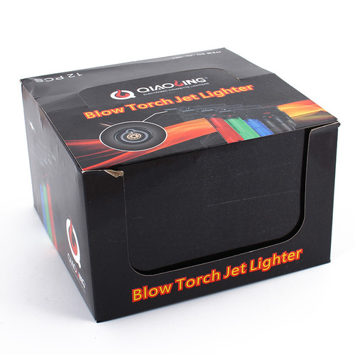 Qiaoling 001 transparent plastic welding gun inflatable windproof lighter home moxibustion lighter lock fire