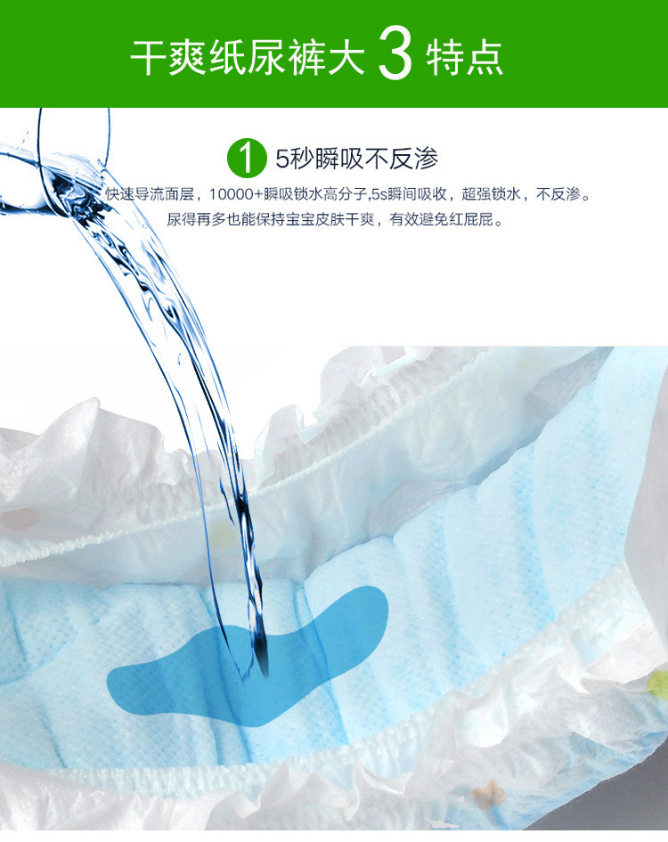 纸尿裤干爽特点1