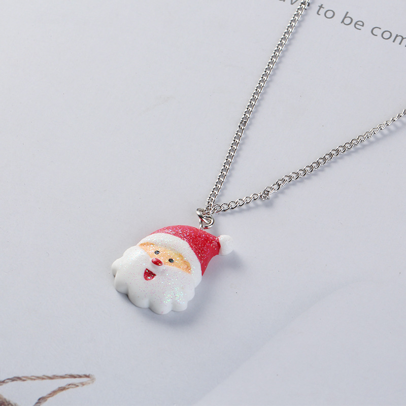 Cute Cartoon Acrylic Colored Santa Gift Earrings display picture 7