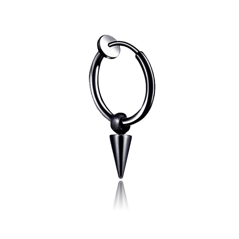 Short black ear clips