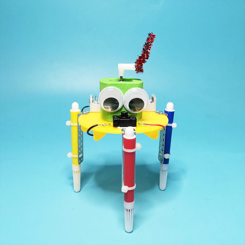 diy涂鸦机绘画器人科技小制作材料玩具创意手工小学生科学小发明