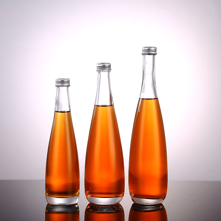 厂家直销高品质矿泉水瓶冰酒瓶375ml透明纯净水玻璃瓶500ml