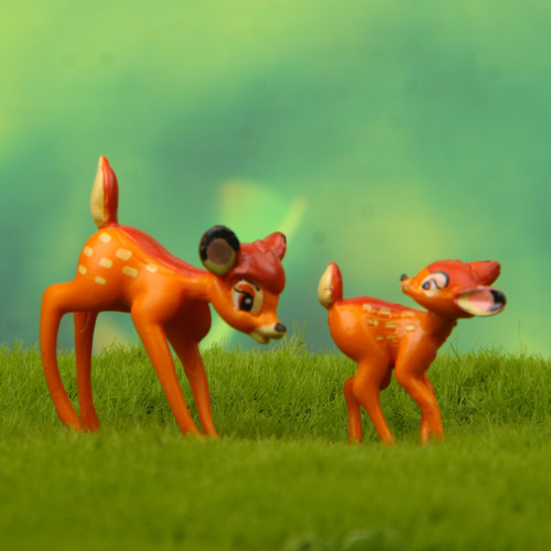 Self-healing warm series deer zoo figure Korean version creative small fresh gardening versatile landscaping doll