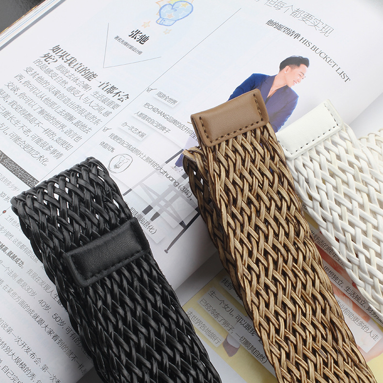 Pastoral Simple Style Circle Plastic Women's Woven Belts display picture 14