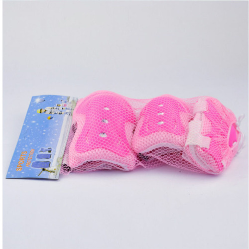 Children's thickened knee pads and elbow pads, a complete set of scooter protective gear, skates and roller skating 6-piece set