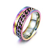 Accessory, ring stainless steel, chain, jewelry, 2023, European style