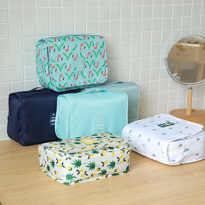 Factory wholesale Korean Edition Wash bag travel High-capacity Storage bag Portable Handbag Hooks Cosmetic