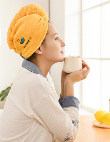 Dry hair cap for women, absorbent, quick-drying, thickened Baotou towel cap, absorbent towel to wipe hair, headscarf for bathing, long hair shower cap