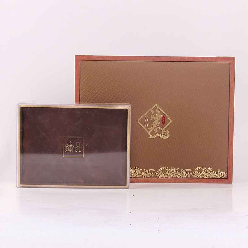 现货批发海参包装盒天然木制野生海参礼品盒海参礼盒一件代发