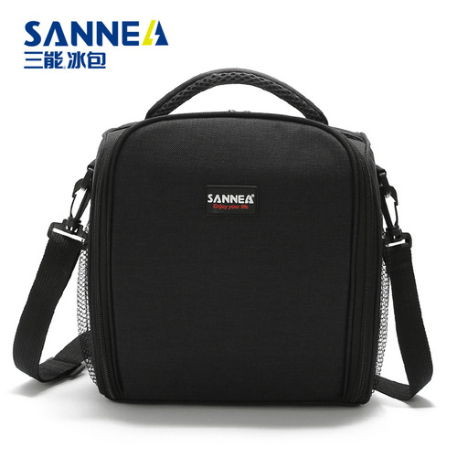 SANNE new portable lunch bag, outdoor picnic bag, small folding thermal bag, aluminum film fresh-keeping ice bag
