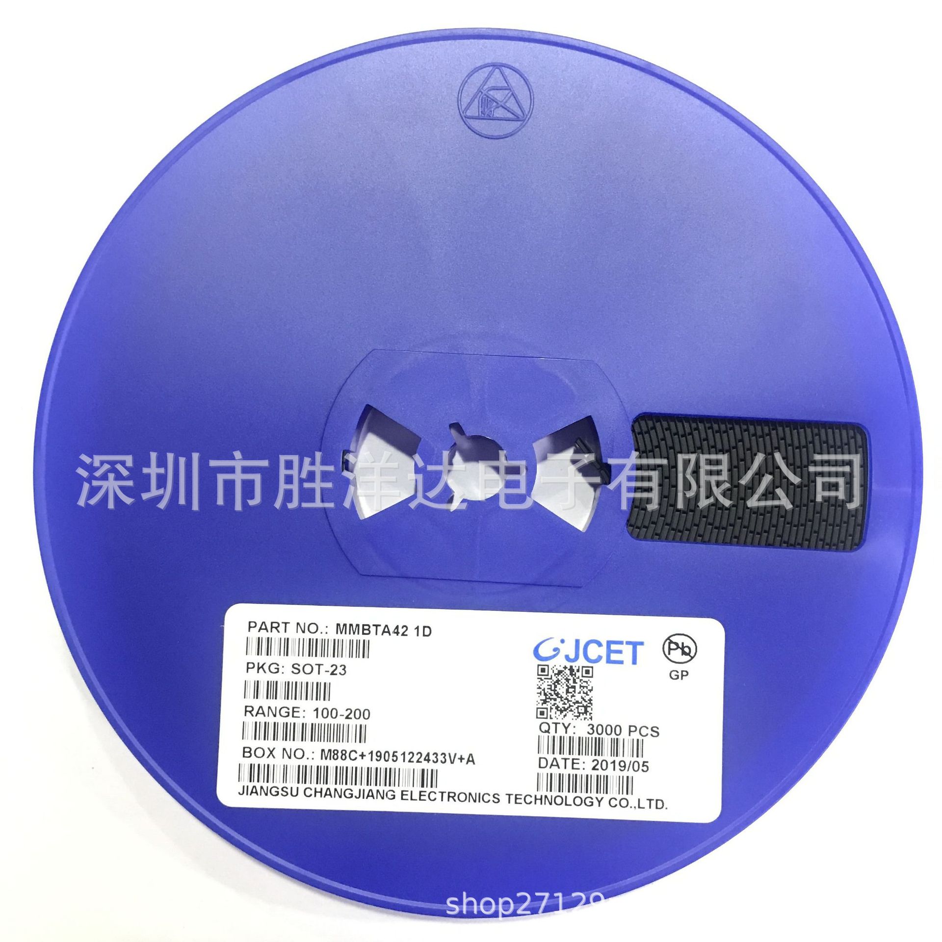 直销原装长电三极管 MMBTA42 1D SOT-23 双极型晶体管 现货