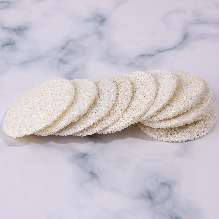 Basic Round Loofah Makeup Puff 10 Pieces display picture 8