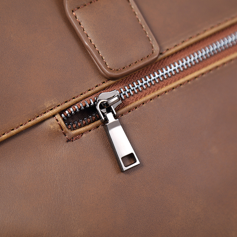 Borsa a tracolla Crazy Horse alla moda versione coreana 2025, in morbida pelle PU, per laptop, casual, da uomo_voghion.com