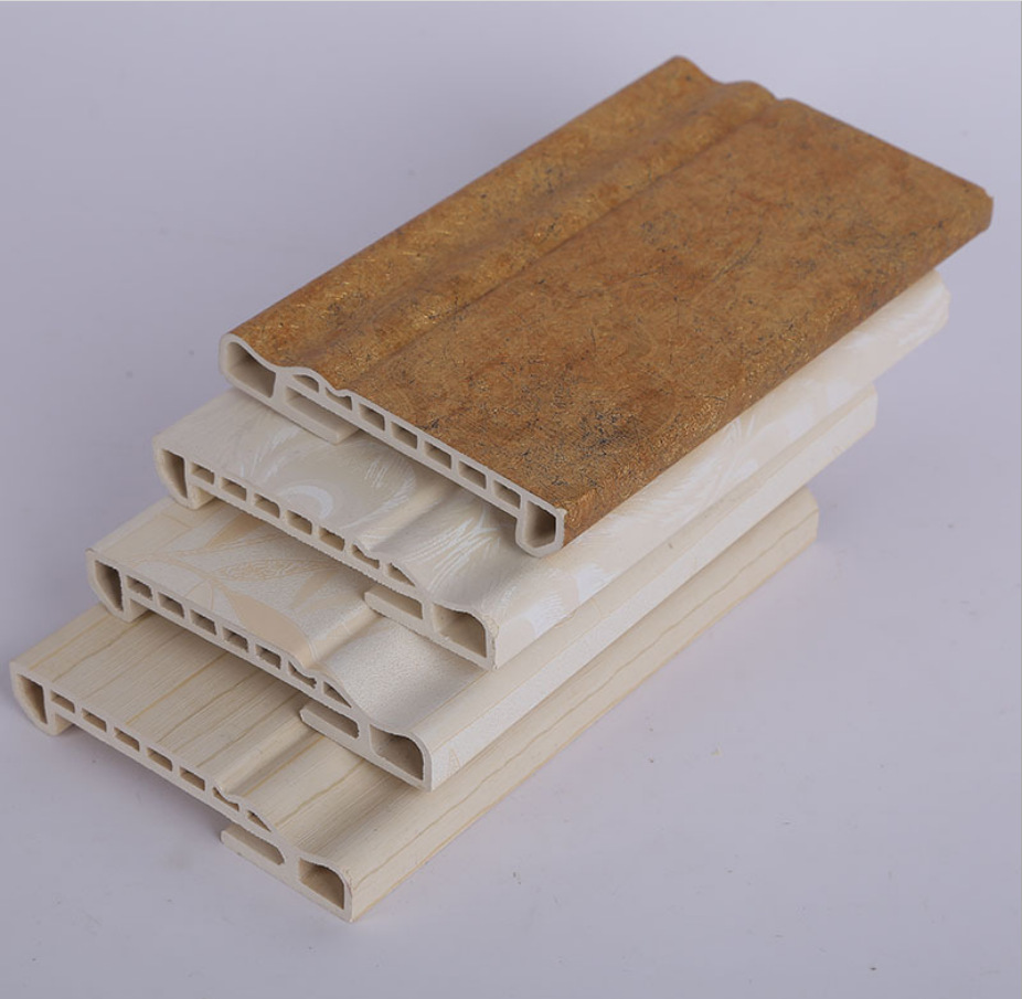 PVC仿实木踢脚线木地板地脚线 贴脚线竹木纤维墙角线踢脚板地角线