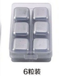 Metal ice cubes stainless steel for whiskey
