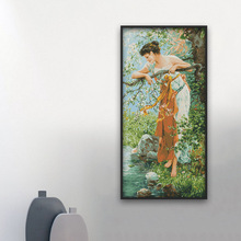 阳光家园十字绣 春天的魅力清晰印花图案新款人物系列品牌好品质