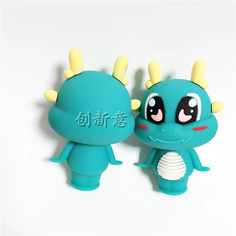 Creative cartoon three dimensional silicone accessory PVC, rollerball pen, accessories, custom-made