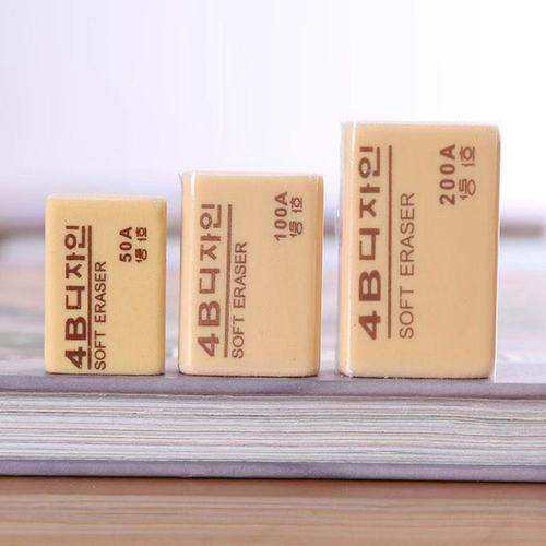 Manufacturer Direct Sales Eraser Exam-Specific Art Professional TPR Pencil Eraser Yellow 4B Eraser