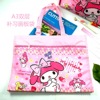 Study bag for elementary school students, big double-layer drawing board, cartoon cloth