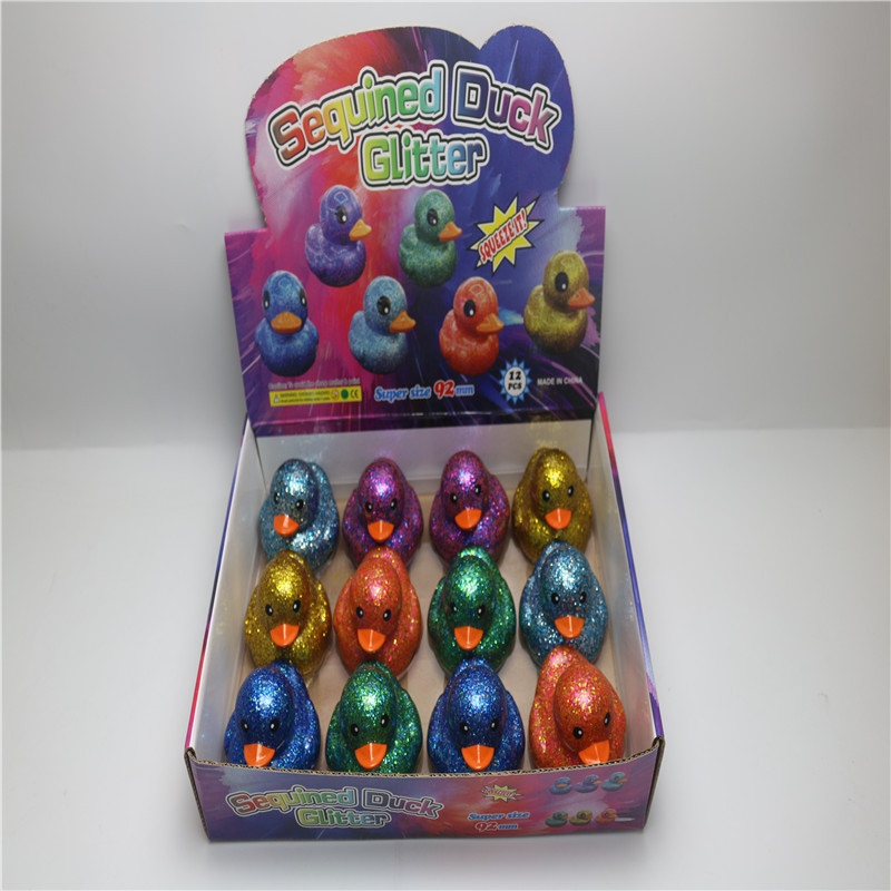 New Vinyl Color Duck Children's Water Play Bathing Pinch Call Voice Small Yellow Duck Baby Toy Gift