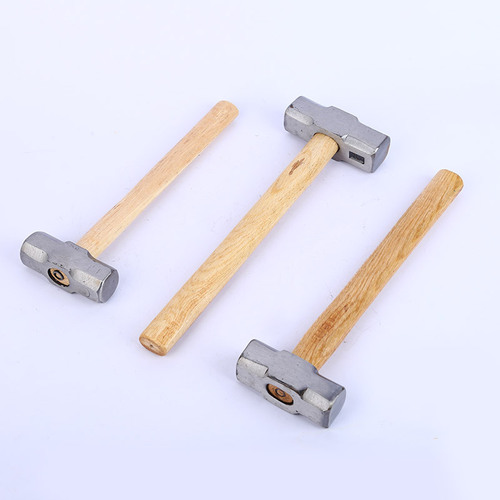 Source factory goods wooden handle white steel forged octagonal hammer hand hammer iron hammer octagonal hammer Linyi Hardware Tools