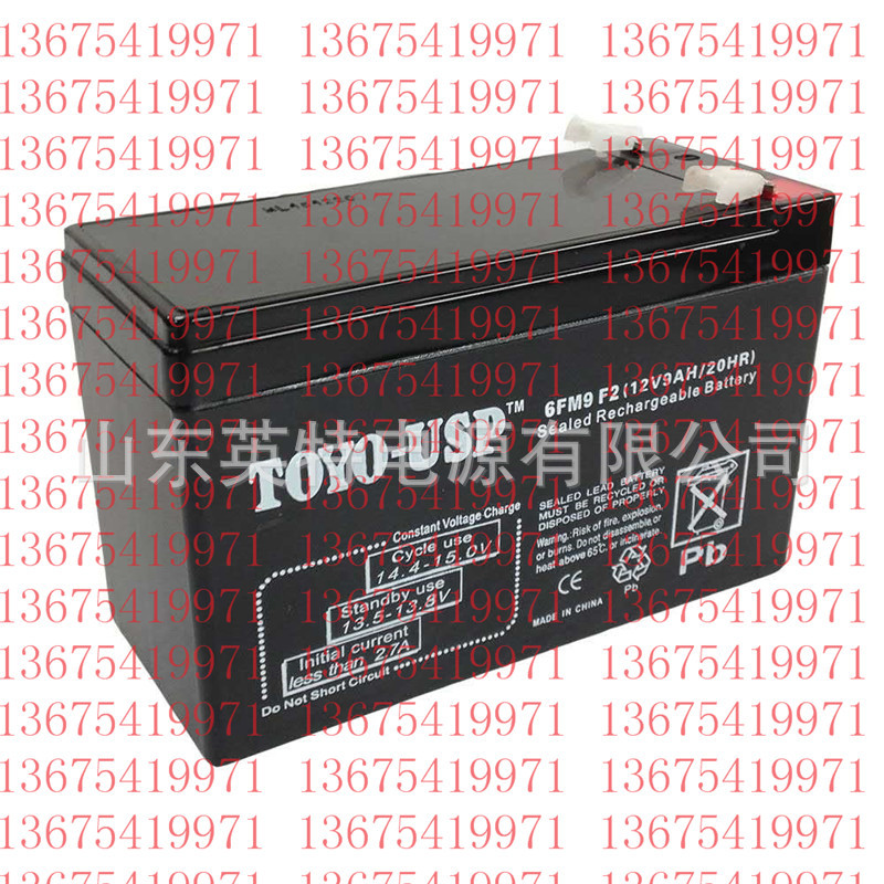 东洋蓄电池12V9AH 6FM9 F2免维护蓄电池TOYO-USP阀控式蓄电池