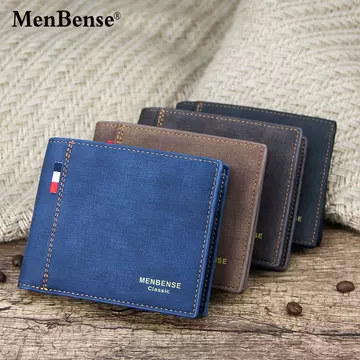 New Matte Men's Wallet Short Large Capacity Fashion Retro Three Fold Bag Men's Wallet Directly Supplied By The Manufacturer - ShopShipShake