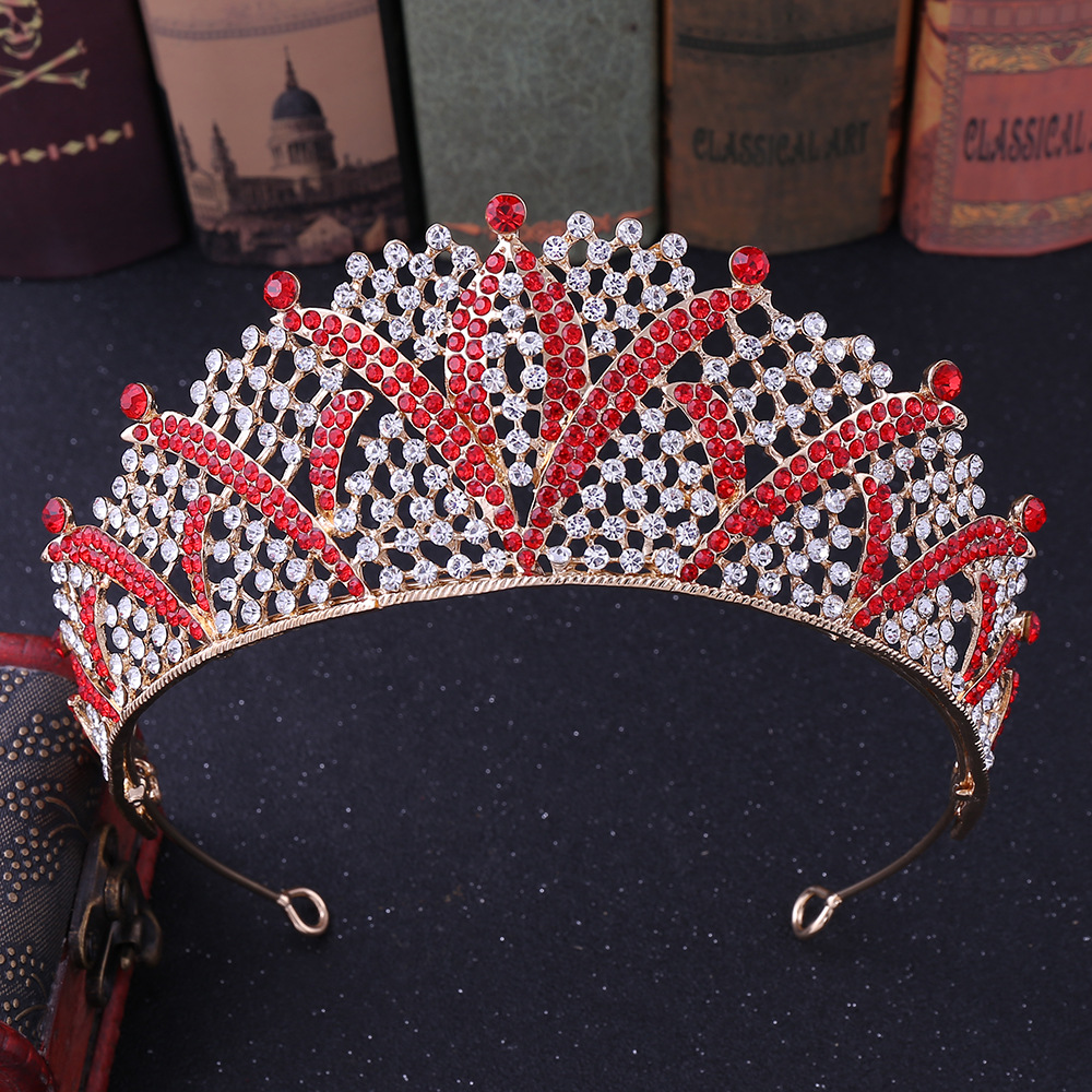 De Mariée Couronne Alliage Incruster Cristal Artificiel Strass Couronne display picture 3