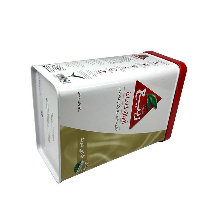Postre, comida gourmet, arroz de granos, envases de metal, caja de hierro, tailandés, arroz fragante, envases de tanques de almacenamiento
