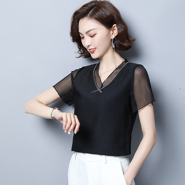 Chiffon Short Sleeve New Summer Women’s Half Sleeve T-shirt