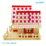 Деревянная вилла для взрослых, реалистичная головоломка, игрушка, 3D, DIY