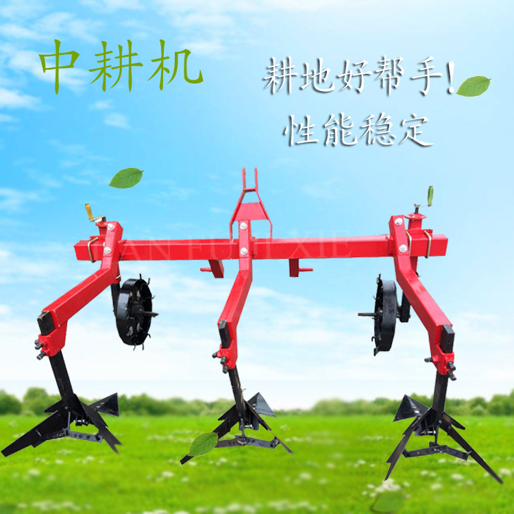 厂家四轮拖拉机带中耕机玉米大豆出苗后中耕除草作业耕地机