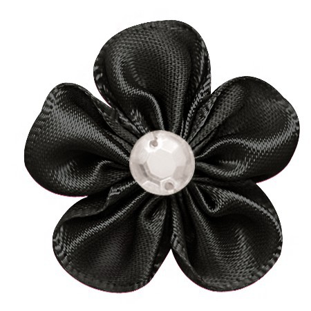 Yao Ming tejido a mano 3cm cinta flor horquilla accesorios decorativos DIY hecho a mano material de producción creativa cinta flor