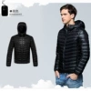 With hood, black