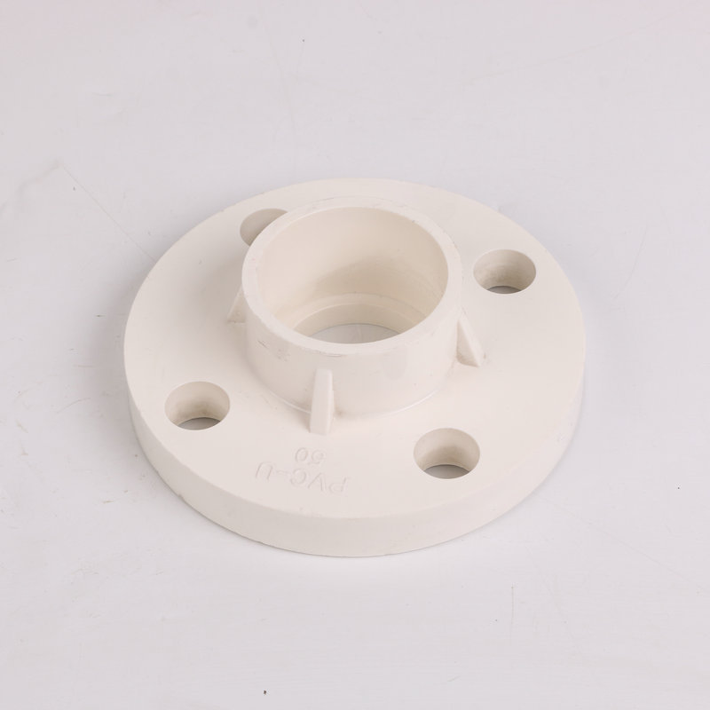 白色一体PVC法兰盘 工程型PVC法兰 给水配件连体法兰现货-阿里巴巴