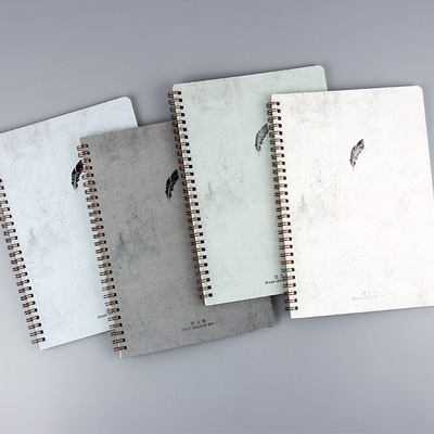 道林A5/B5空白双线圈本68页软抄本 金属线圈学生记事笔记本可定制