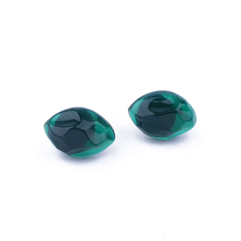 New Jewelry Simple Green Eye Shape Earrings Resin Earrings display picture 1