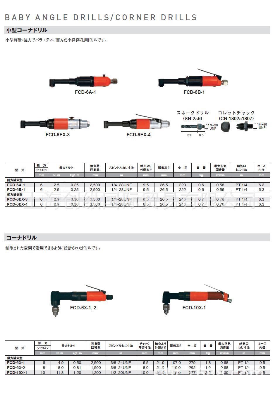 FCD-6EX-3   日本不二空机气钻   日本FUJI风动钻   创纵国际