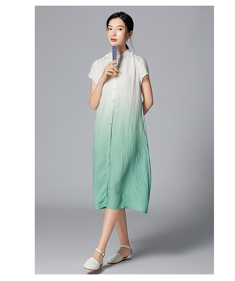 Robe femme WEN DONG en Coton et lin - Ref 3335922 Image 13