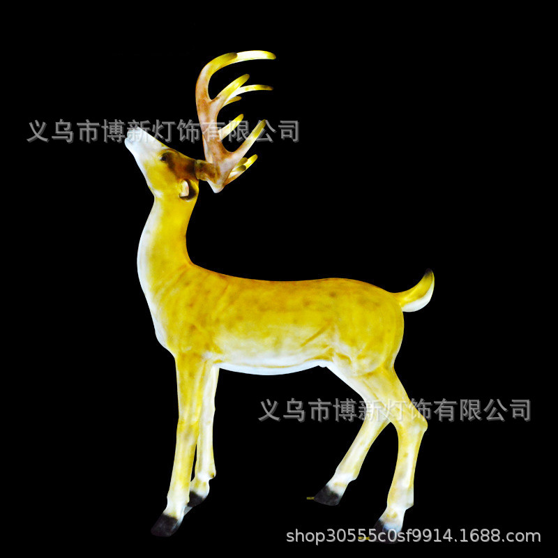 Cross-border supply LED milu deer and sika deer outdoor waterproof creative animal-shaped lights Landscape courtyard park ornaments detail image 5