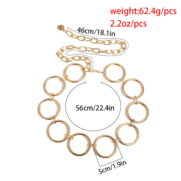 Geometric Body Chain Female Ring Acrylic Phase Waist Chain Wholesales Fashion display picture 11