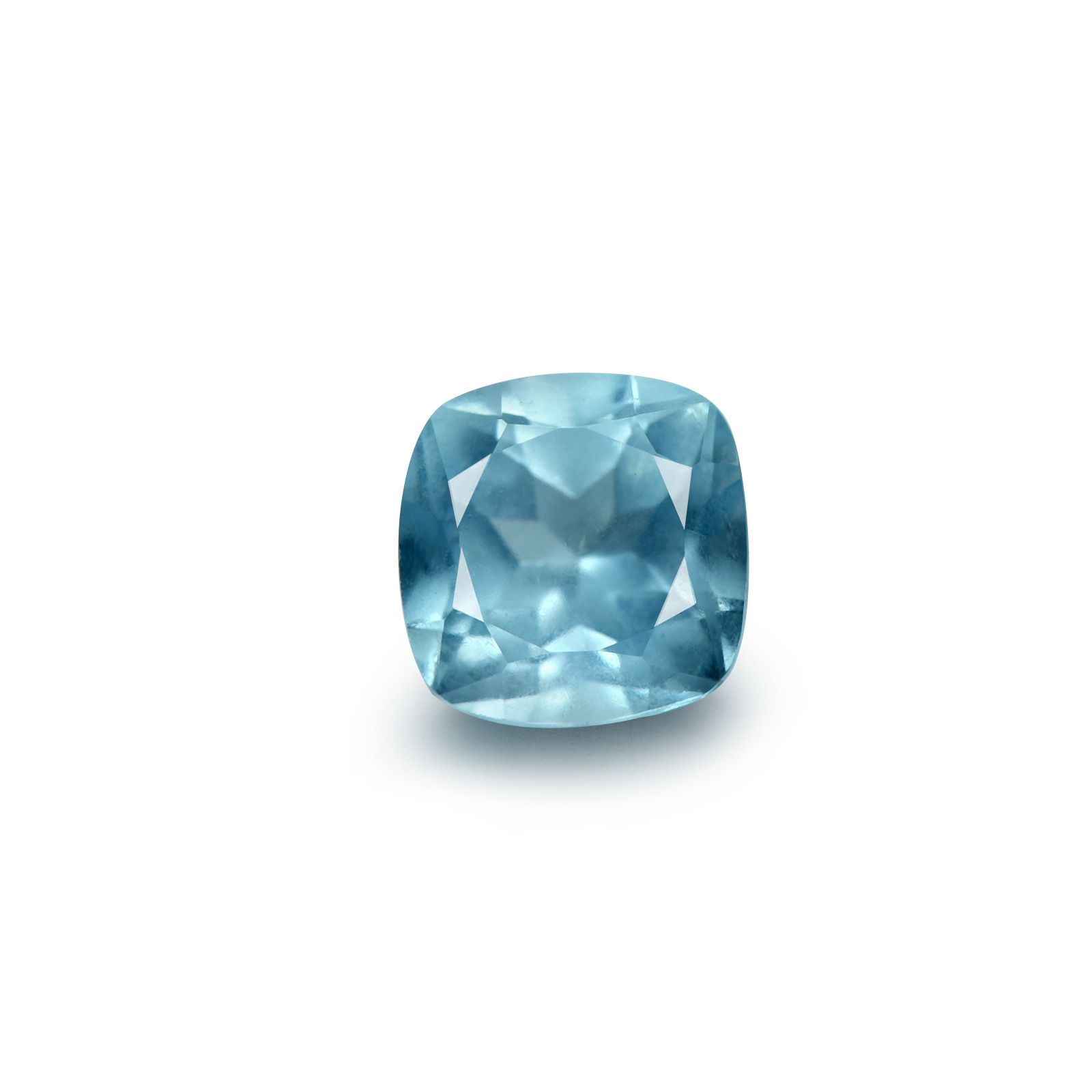 天然天空蓝托帕石正方形戒面半成品配石裸石厂家批发|ms