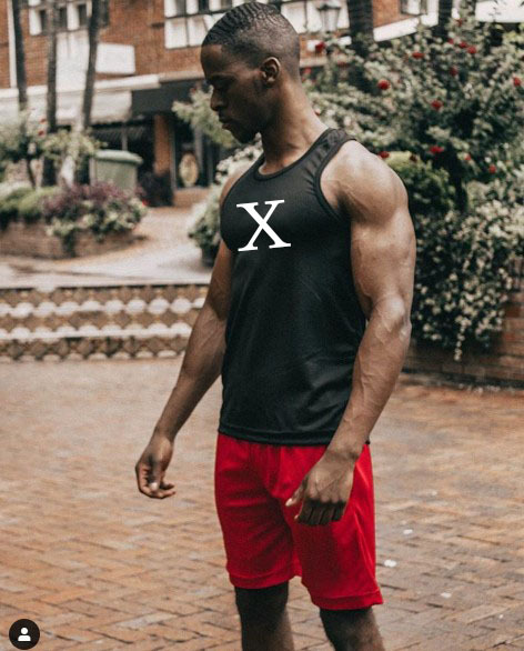 寬松透氣健身背心男兄弟印花運動坎肩跑步訓練服夏季透氣馬甲上衣