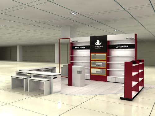 潍坊商场鞋店鞋架展示架 货柜烤漆鞋柜包包展示柜样品展柜