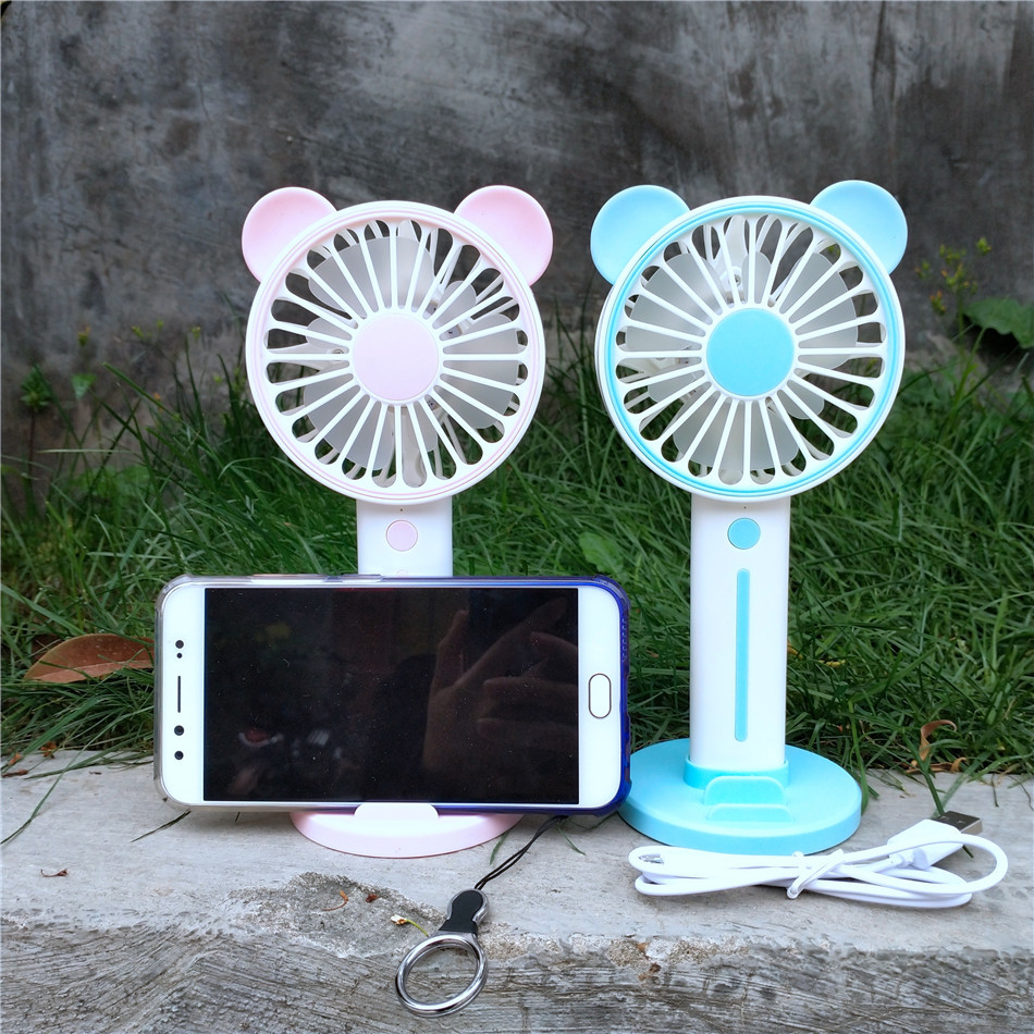 New bear mirror desktop charging fan stu...