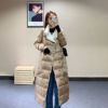 19 Winter new Warm winter!Both sides wear Mid length version Overknee Light and thin White Goose Down Down Jackets