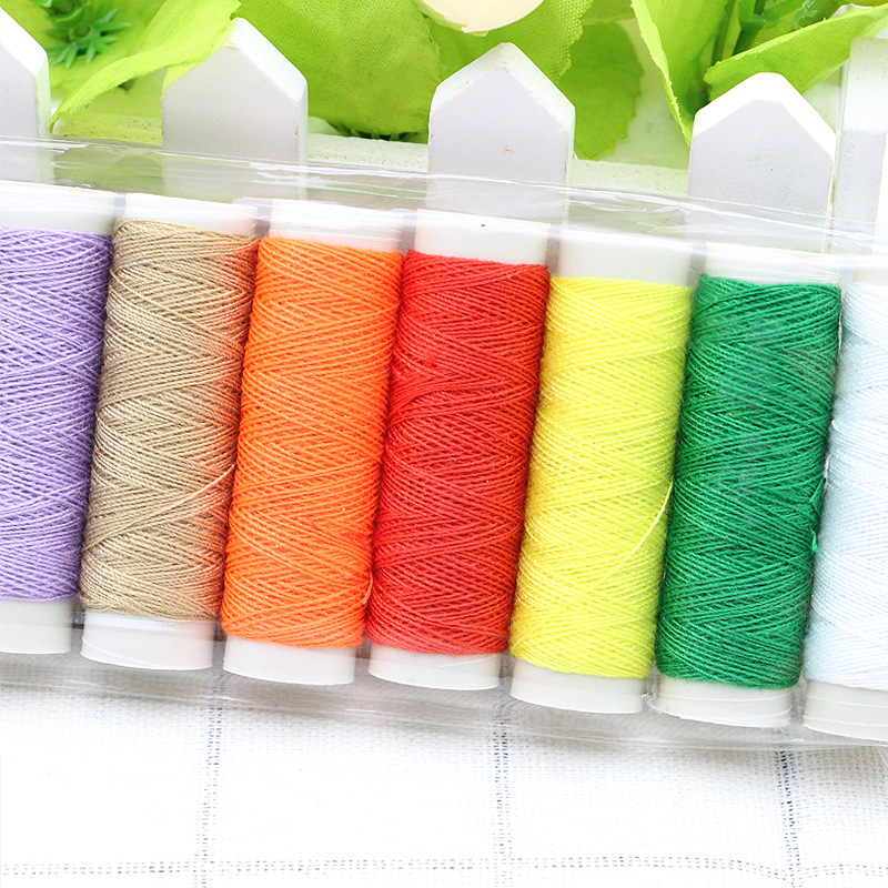 缝纫机赠品专用50码10色塑料管线  家用小线 手工线  厂家直销 批